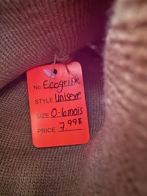 Écogriffe - Tuque mi-saison - 0-6 mois