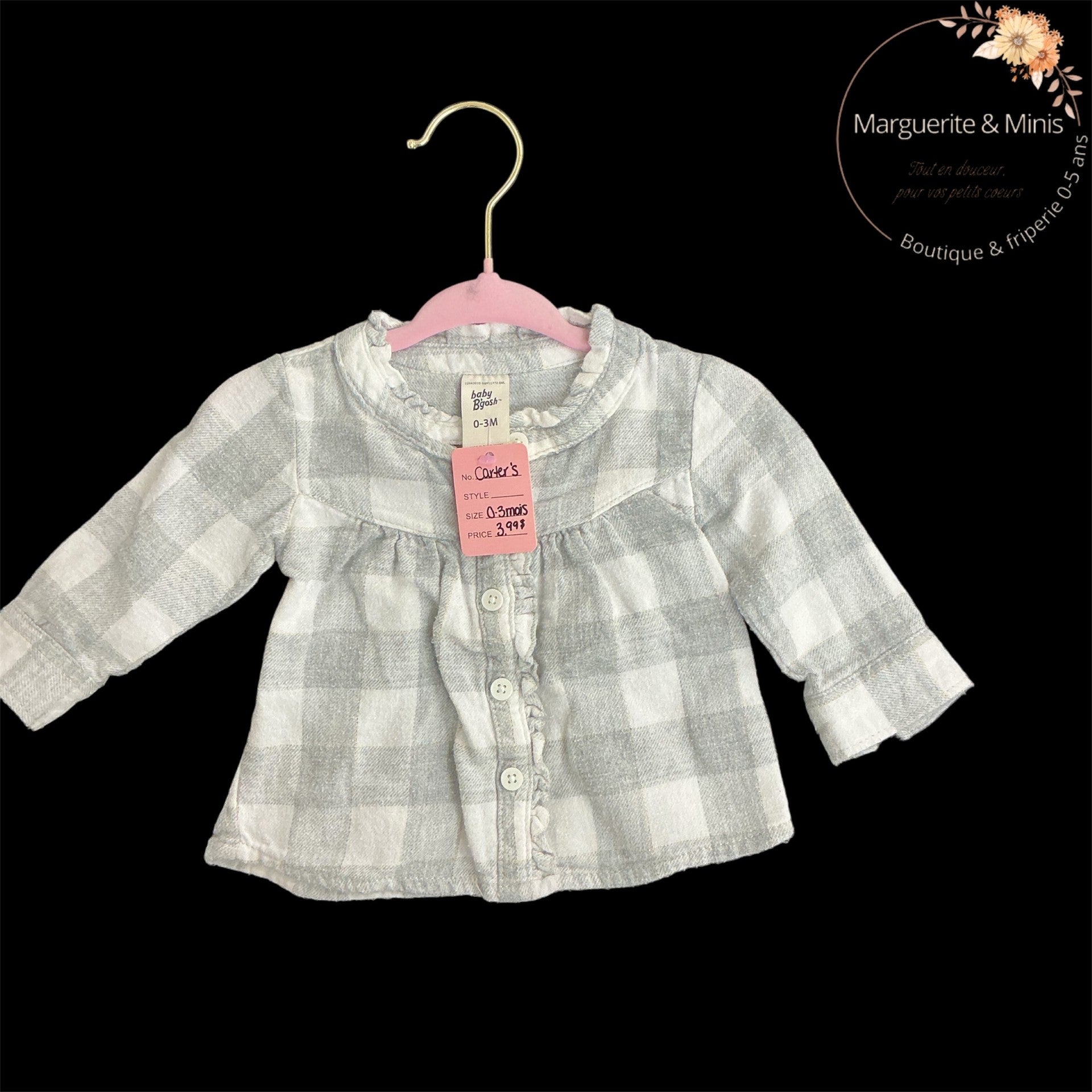 Carter's - Chemise - 0-3 mois