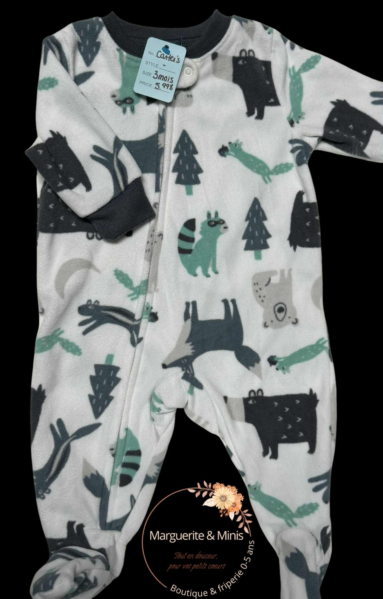Carter's - Pyjama polar - 3 mois